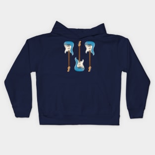 Triple Opal Spark Stratocaster Kids Hoodie